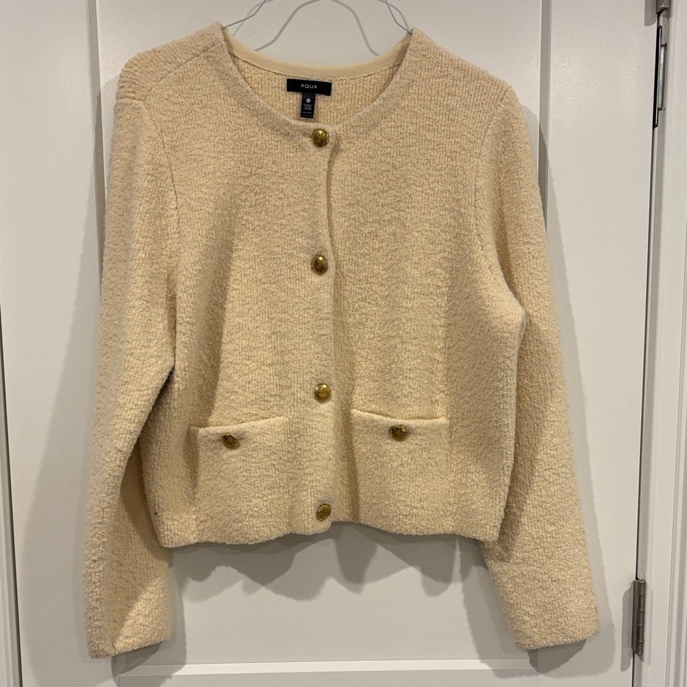 Aqua Womens Long Sleeve Cardigan XL